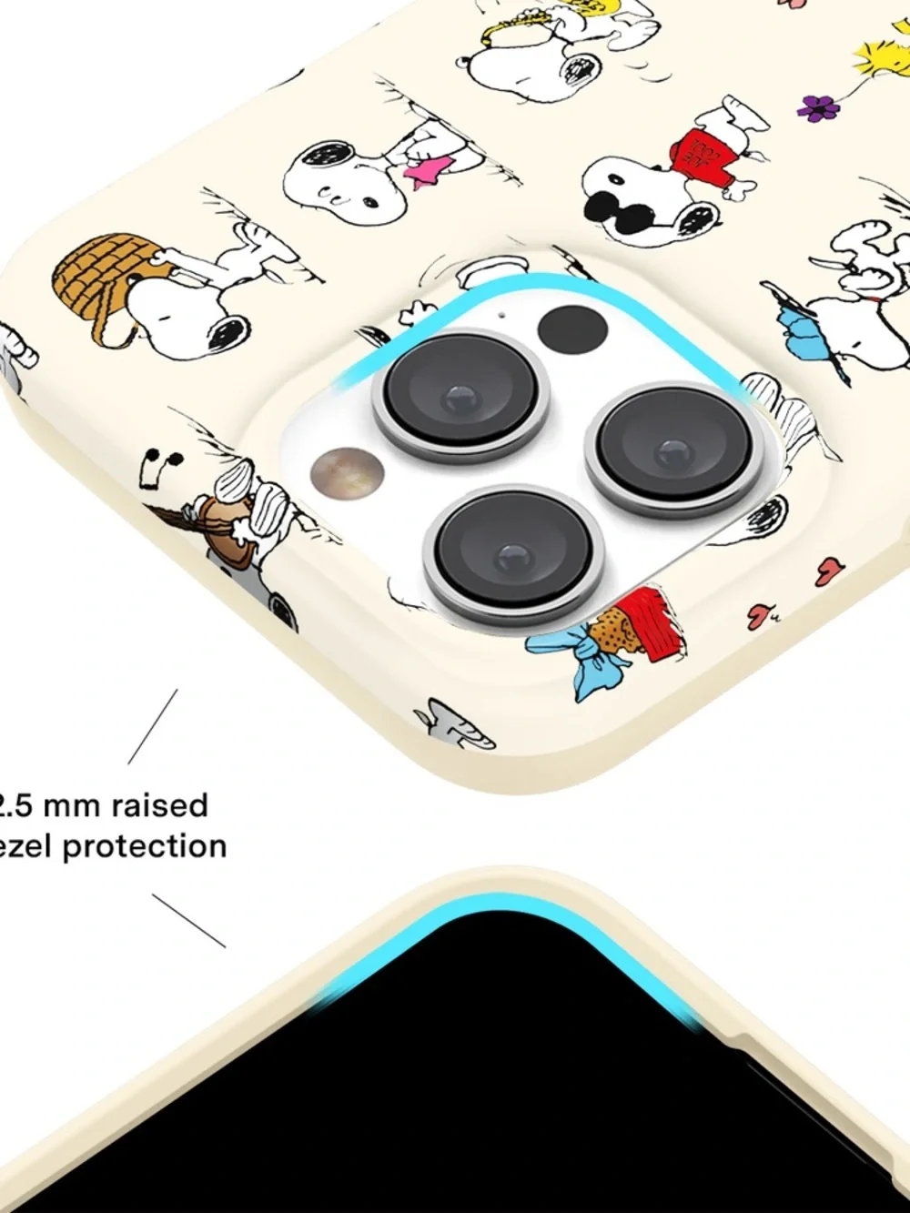 iPhone 15 pro Velvet Caviar Case, “Snoopy Moods”, MagSafe, see photos